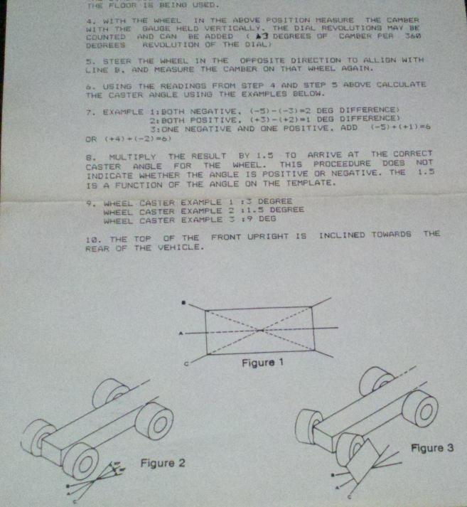 Alignment Measuring Caster Forum